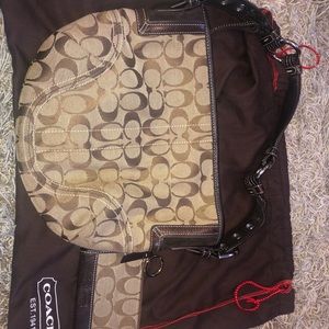 Coach bag and change purse key chain